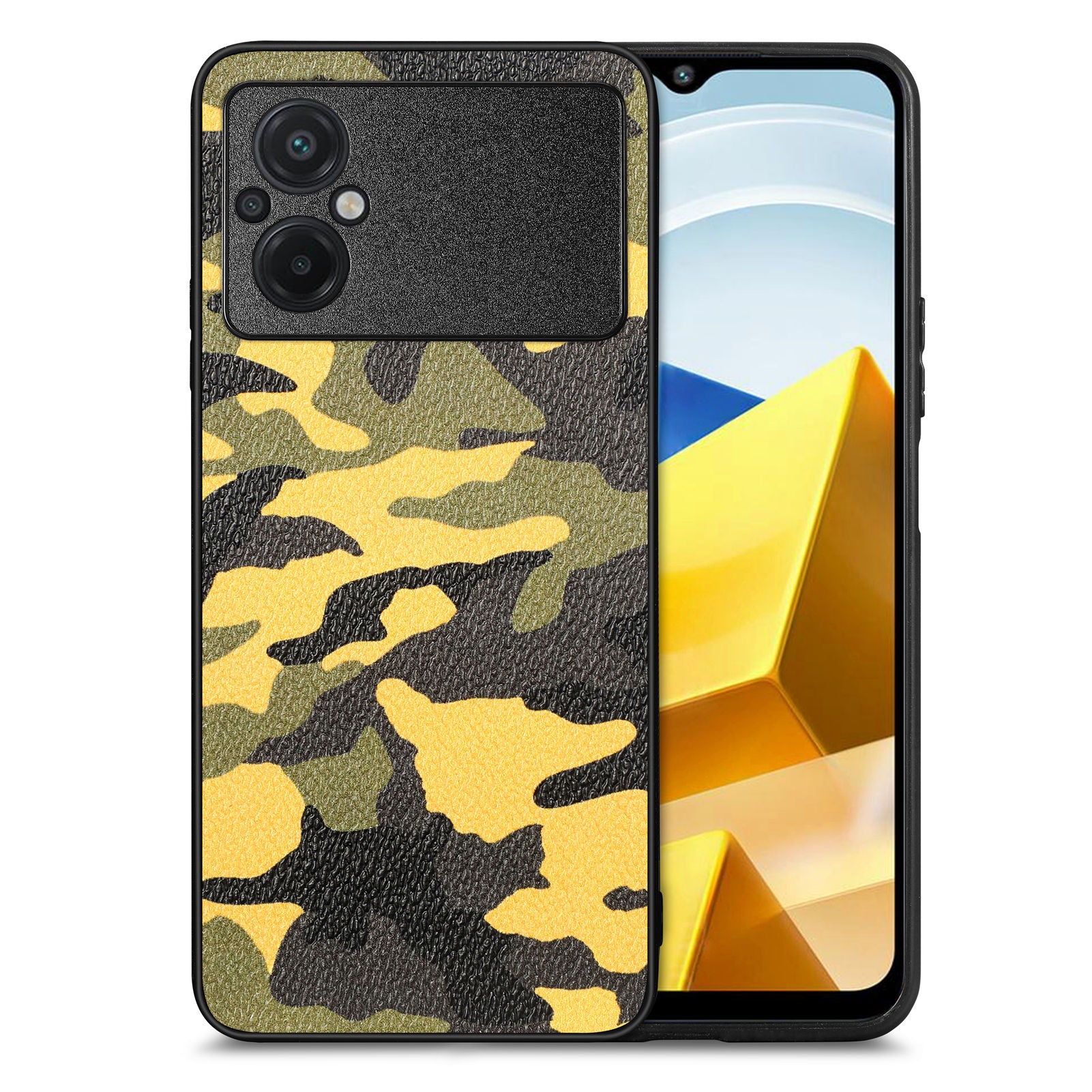 For Xiaomi Poco M5 4G Camouflage Pattern Phone Case Anti-scratch Leather Coated PC TPU Cover For Xiaomi Poco M5 4G Camouflage Pattern Phone Case Anti-scratch Leather Coated PC TPU Cover